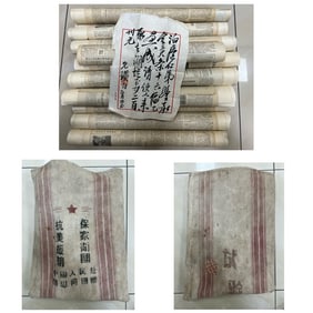 There are sixteen paintings of flowers and insects by Qi Baishi