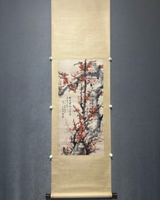 A picture of Dong Shouping's plum blossoms