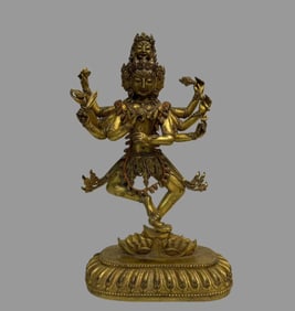 A beautiful bronze gilt Buddha mother