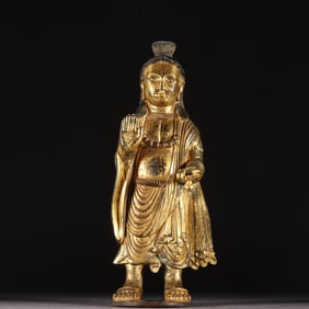 A finely gilt Indian god of wealth
