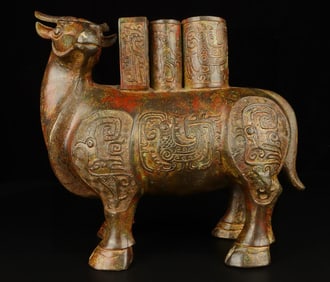 A bronze inscription of the Han Dynasty Niu Zun