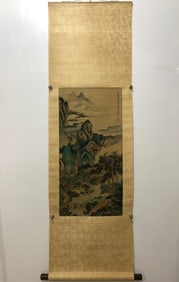 A landscape painting by Tang Yin