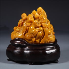 A piece of exquisite Shoushan Shitian yellow