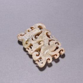 An ancient jade bird of the Han Dynasty