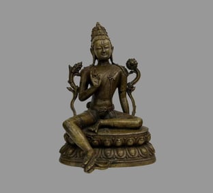 A fine alloy patina Tara
