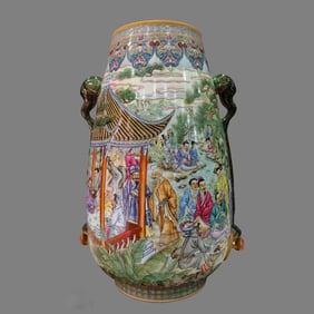 A figure of Gu Yuexuan from the Qianlong era of the Qing Dynasty
