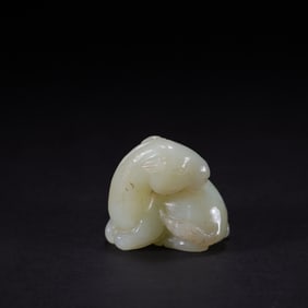 A Hetian jade camel from the Qing Dynasty