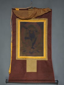 A beautiful lion-faced dakini thangka