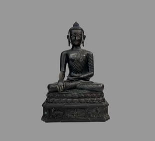 A fine alloy copper Shakyamuni