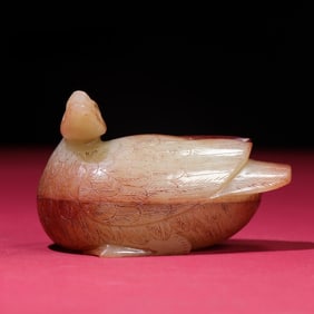 A Warring States Tuqin Red Duck Box