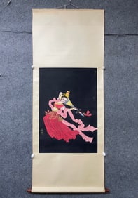 A silk book of Cui Jingzhe's gongbi characters