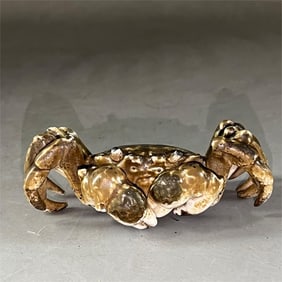 A beautiful bionic porcelain hairy crab