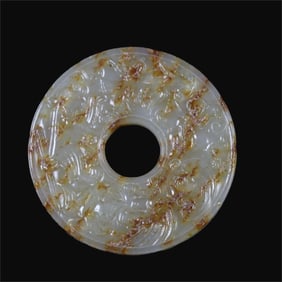 A beautiful Hetian jade wall