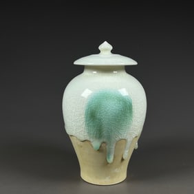 A white glazed lid jar from the Sui Dynasty