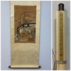 A picture of Liu Songnian's character story in the Southern Song Dynasty