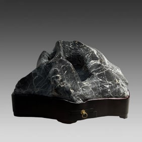A beautiful Lingbi stone incense burner