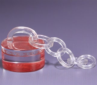 A natural crystal live chain seal