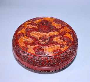A beautiful red dragon box