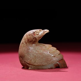 A beautiful Hetian jade handle