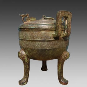 A fine bronze tripod