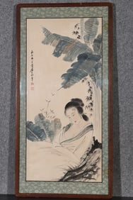 A picture of Zhang Daqian's fine ladies