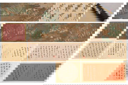 A scroll of the Lanting Yaji of ancient Song Huizong and Zhao Ji
