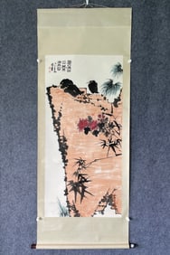 A picture of Pan Tianshou's eagle stone