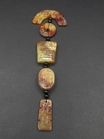 A beautiful Hetian jade group pendant