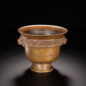 A beautiful copper-tired animal ear incense burner