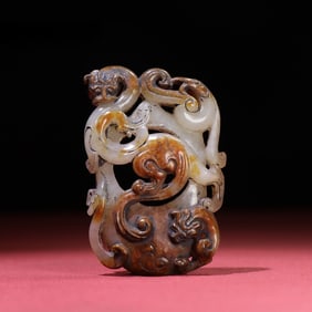 A beautiful pendant of the red dragon chicken