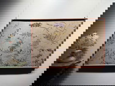 A story of Cantonese embroidery characters in the Qing Dynasty