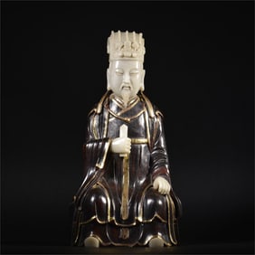 A statue of a stone official of Shoushan in the Qing Dynasty