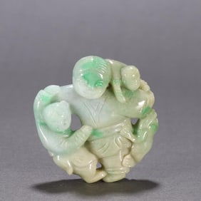 A carving of a golden toad from the Qing Dynasty