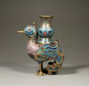 A bronze cloisonné enamel Tianji Zun from the Qing Dynasty