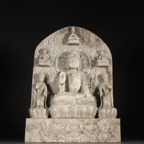 A Hetian jade Buddha from the Song Dynasty