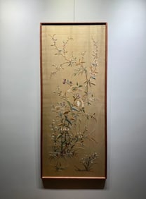 A late Qing Dynasty floral pattern Cantonese embroidery
