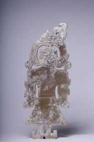 An ancient jade figurine pendant