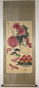 A picture of Qi Baishi's cordyceps flowers