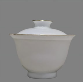 A piece of the Qing Dynasty Yongzheng imperial pile of white double dragon beads thin tire cover