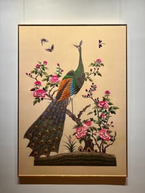 A piece of Qing Dynasty embroidery "A Bright Future"