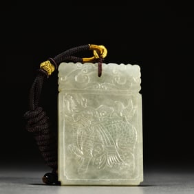 A piece of exquisite jade wealth Kirin brand