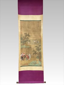 A calligraphy work of Zhao Mengfu in the Yuan Dynasty