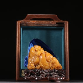 A Qing Dynasty Tian Huangshi Maitreya Buddha ornament