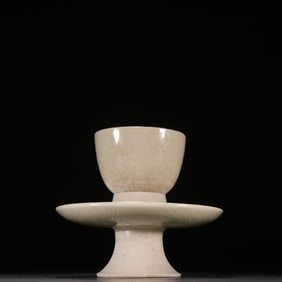 A set of white porcelain tea cups from the Tang Dynasty