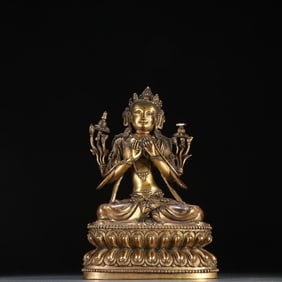 A copper-gilt Tara of the Ming Dynasty