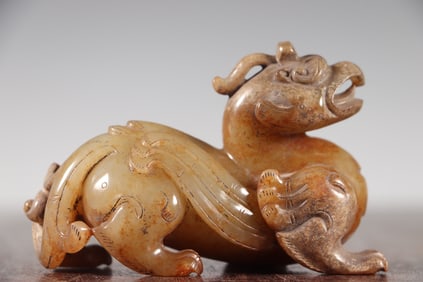 A jade beast of the Han Dynasty