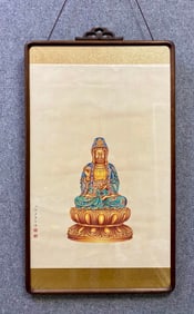 A picture of Lang Shining's Buddha statue
