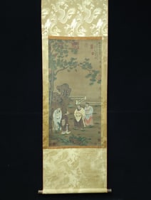 A figure painting of Zhang Zeduan in the Song Dynasty