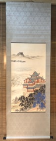 A picture of Wang Xinjing's fairy mountain pavilion