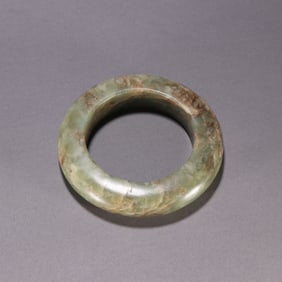 A beautiful Hongshan cultural river mill jade ring